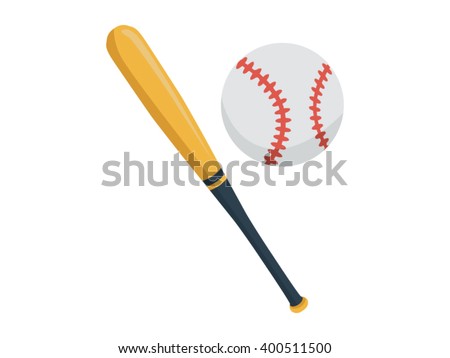 Baseball Illustration - Flat Icon