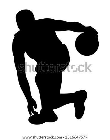 basketball players silhouettes Vector set , basketball silhouettes,set basketball player in action with ball