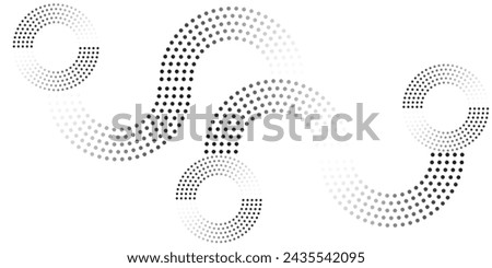 Spiral sound wave rhythm line dynamic abstract vector background	