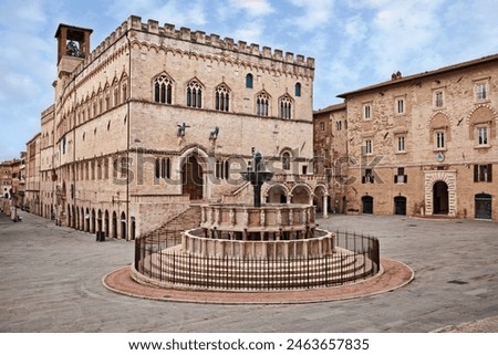 Similar – Foto Bild Das Rathaus, Palazzo del Municipio, ist das dominierende Gebäude auf dem Hauptplatz von Triest, der Piazza dell Unita d Italia. Triest, Italien, Europa. Beleuchteter Stadtplatz in der Abenddämmerung aufgenommen.