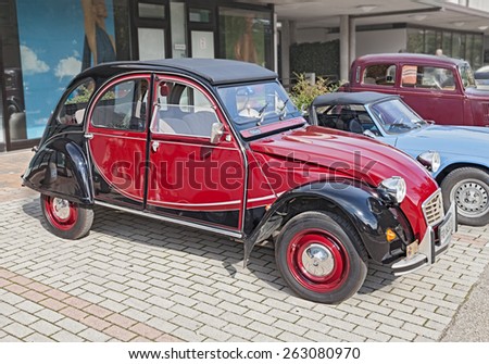SAN PANCRAZIO, RA, ITALY - OCTOBER 13:  a vintage French car Citroen 2CV Charleston parked during the classic car rally at the festival \