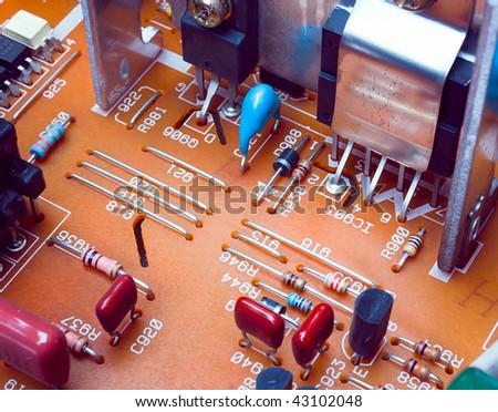 printed electronic board, components of television,pcb, laboratory, computer