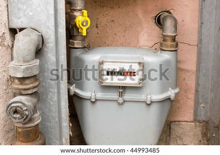 Natural Gas Meter, Cabinet With Gauge, Counter For Distribution ...