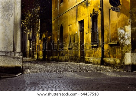 Similar – Image, Stock Photo Dark lane Alley Narrow