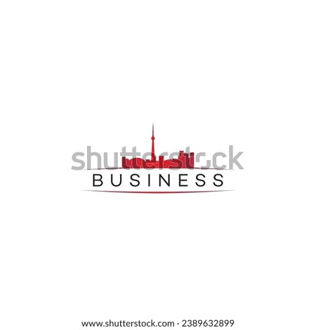 Toronto city logo design editable business vector brand identity image 