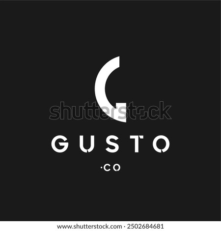 Gusto letter G logo design ideas business name editable vector template  royalty free image