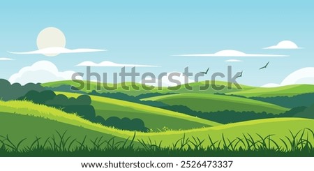 Similar – Foto Bild Bergblicke mit Rolling Hills