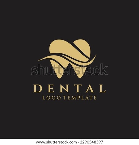 Dental logo design vector illustration