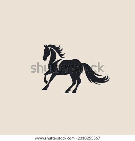 Horse logo design vector illustration