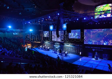 KATOWICE, POLAND - JANUARY 20: Intel Extreme Masters 2013 - Electronic Sports World Cup on January 20, 2013 in Katowice, Silesia, Poland.