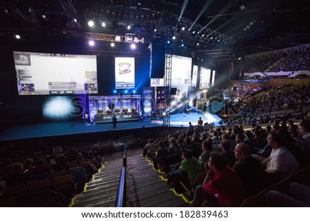 KATOWICE, POLAND - MARCH 16: Intel Extreme Masters 2014 (IEM) - Electronic Sports World Cup on March 16, 2014 in Katowice, Silesia, Poland.