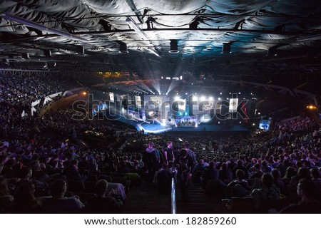 KATOWICE, POLAND - MARCH 16: Intel Extreme Masters 2014 (IEM) - Electronic Sports World Cup on March 16, 2014 in Katowice, Silesia, Poland.