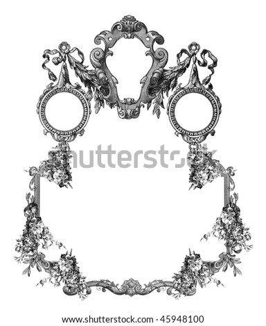 Luxuriously Illustrated Old Victorian Frame. Stock Photo 45948100 ...