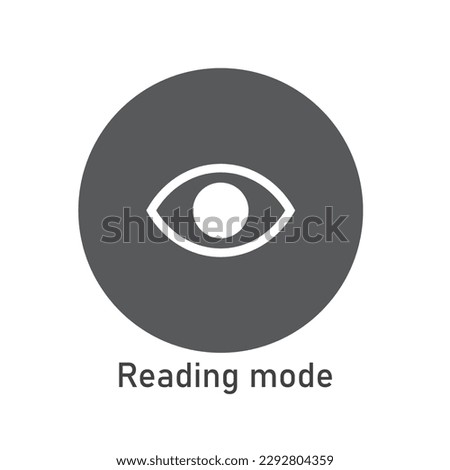 Reading Mode Icon Vector Image Illustration . Mobile Phone Icon .