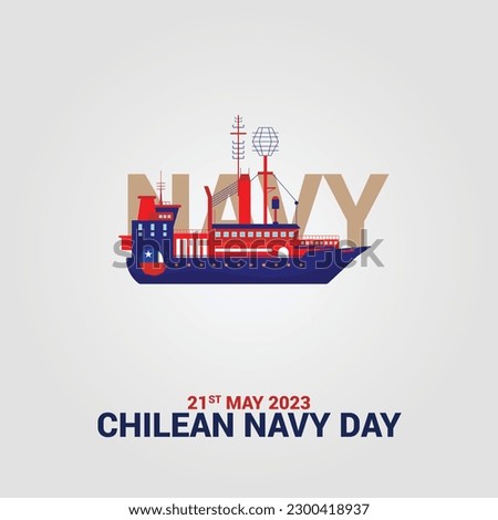 Chilean Navy Day Colorful social media post design