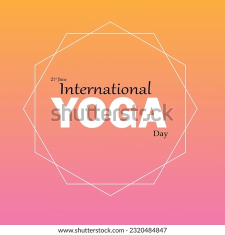 Vector International Yoga Day Font
