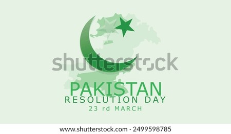 Youm-e-Azadi (Pakistan Independence Day) Pakistan Independence Day 14th August Of Youm E Azadi Mubarak Vector Illustration.