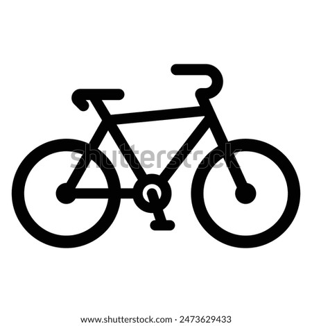 Bike Bicycle vector icon. Fitness line art for apps, websites, site, Web. Sign for bicycles path. Cycling concept. Illustration.