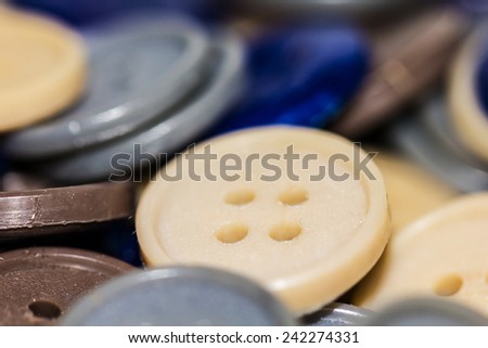 Assortment of buttons. Clothes Buttons