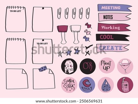 cute pink western planner stickers cowgirl journaling elements.