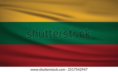 Flag officially Lithuania, Background Illustration 4K