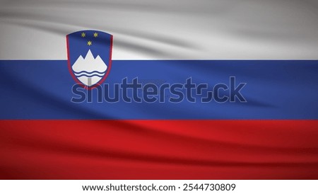 State of Slovenia flag Background Illustration 4K