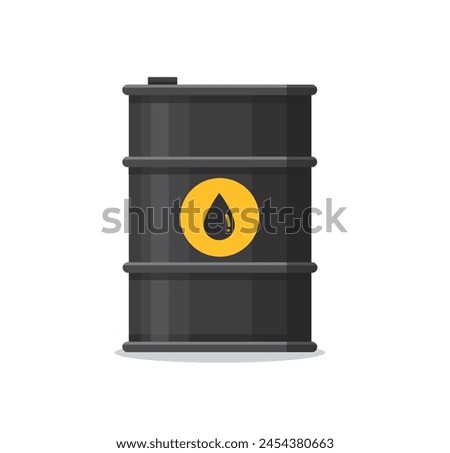 Oil barrels fuel vector illustration