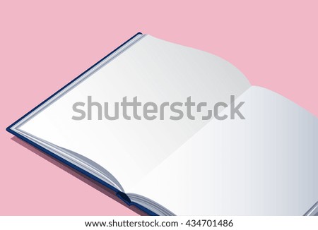 the open empty book vector background EPS10 