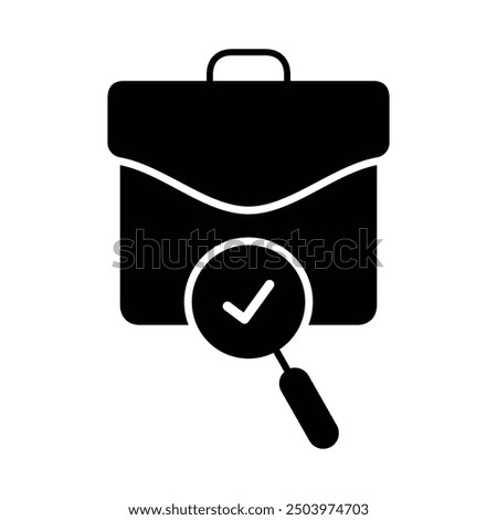 search data storage icon solid vector design in trendy style