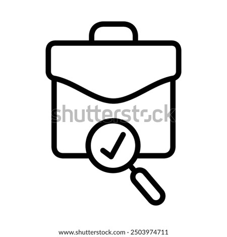 search data storage icon line vector design in trendy style