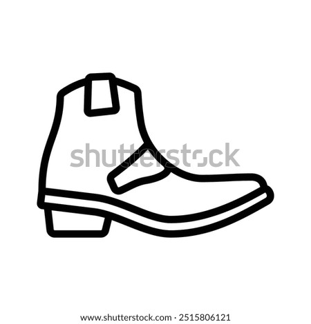 Chelsea Boots icon line vector design in trendy style