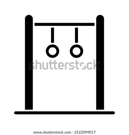 pull up resistance bands vector solid icon design in trendy style