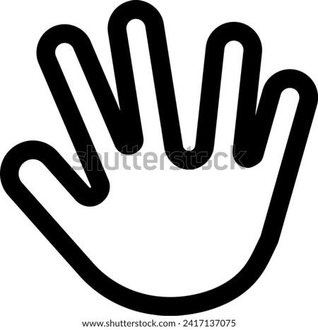 spock hand gesture finger fingers 23037