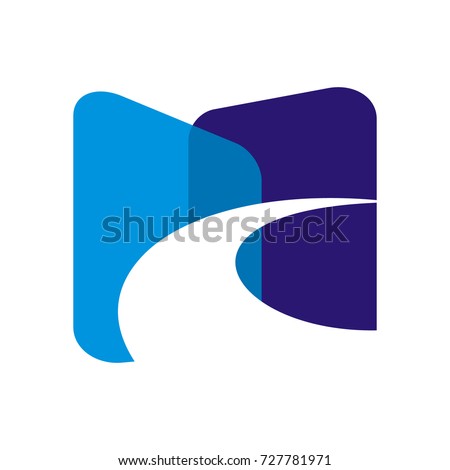 Abstract road logo design template vector