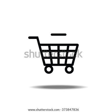 Shopping Cart Subtract / Remove Item Thin Line Single Icon