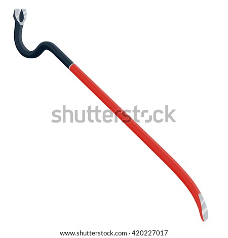 crowbar vector illustration isolated on a white background