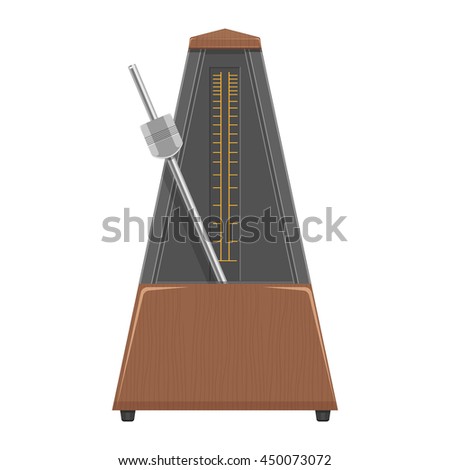 Metronome vector illustration isolated on a white background