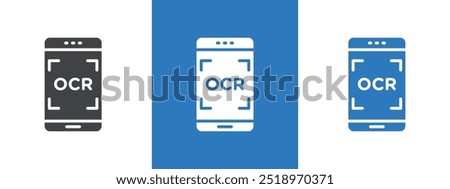 OCR icon thin line illustration