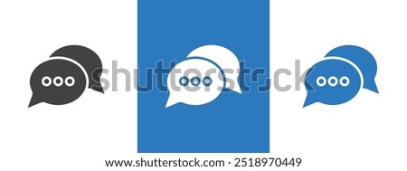 Chat icon thin line illustration