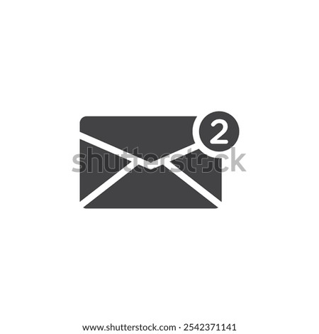 Inbox icon Symbol mark in filled style