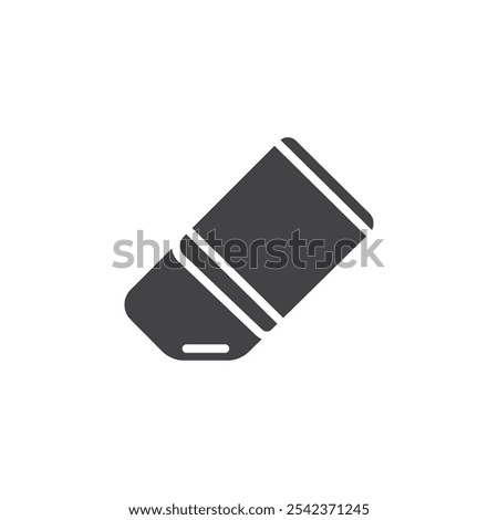 Eraser icon Symbol mark in filled style