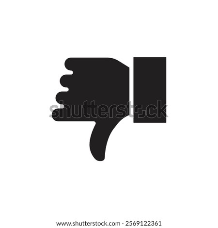 Thumbs down icon Line Art Logo set