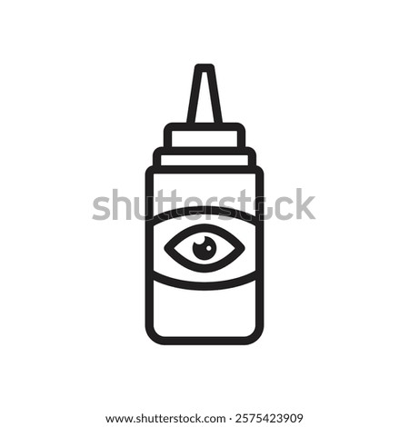 EYE DROP icon Simple thin outline