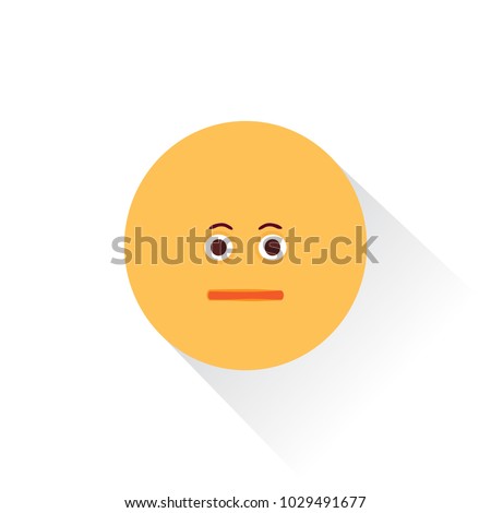 poker face emoji, emotionless emoticon with expressionless face, no emotion or no words facial expression,smiley for i don't know what to say situation, circle or ball shaped cartoon character drawing