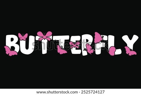 Butterfly illustration for banner and background