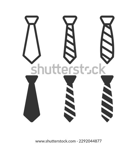 Tie Icon Set Vector Design.