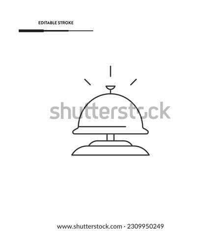 Desk Bell Icon Vector Design.