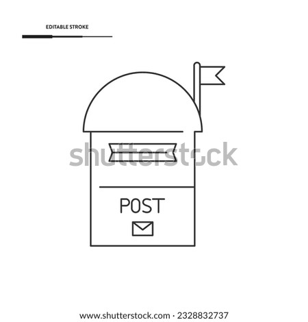 Post Box Icon Vector Design.