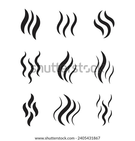 Smoke Icon Set Vector Design.