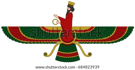 Faravahar (Fravashi; Avestan fravaši; Middle Persian fraward, frawahr, frohar, frawash, frawaksh) is one of the best-known symbols of Zoroastrianism, the state religion of ancient Iran.